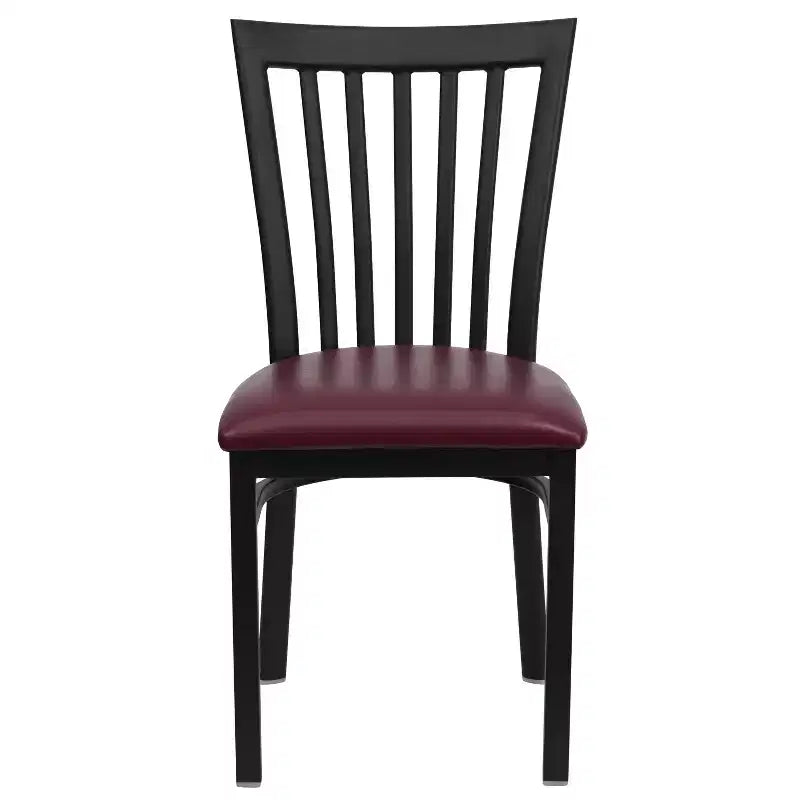 Flash Furniture Black School House Back Metal Restaurant Chair