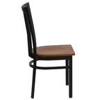 Flash Furniture Black School House Back Metal Restaurant Chair