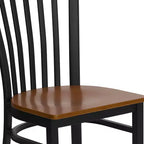 Flash Furniture Black School House Back Metal Restaurant Chair
