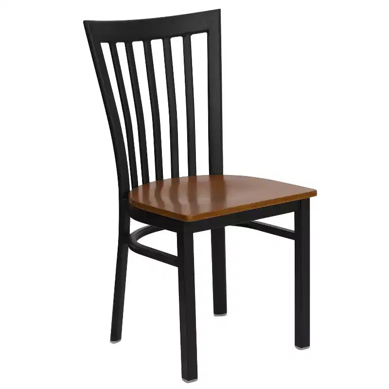 Flash Furniture Black School House Back Metal Restaurant Chair