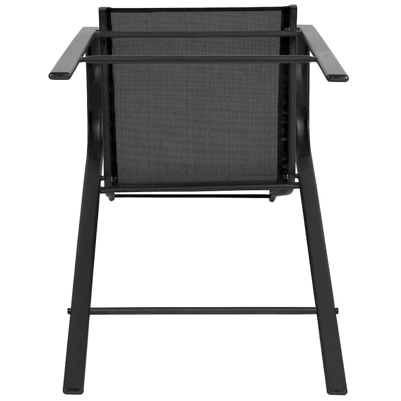 Set di 4 Sgabelli da Bar da Esterno in Materiale Flex Comfort - Sgabello da Giardino