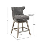 Sgabello da bancone girevole a 360 gradi Madison Park Janet