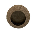 Household Essentials Handwoven Barrel Wicker Storage Basket Side Table - 17.0L x 17.0W x 19.0H