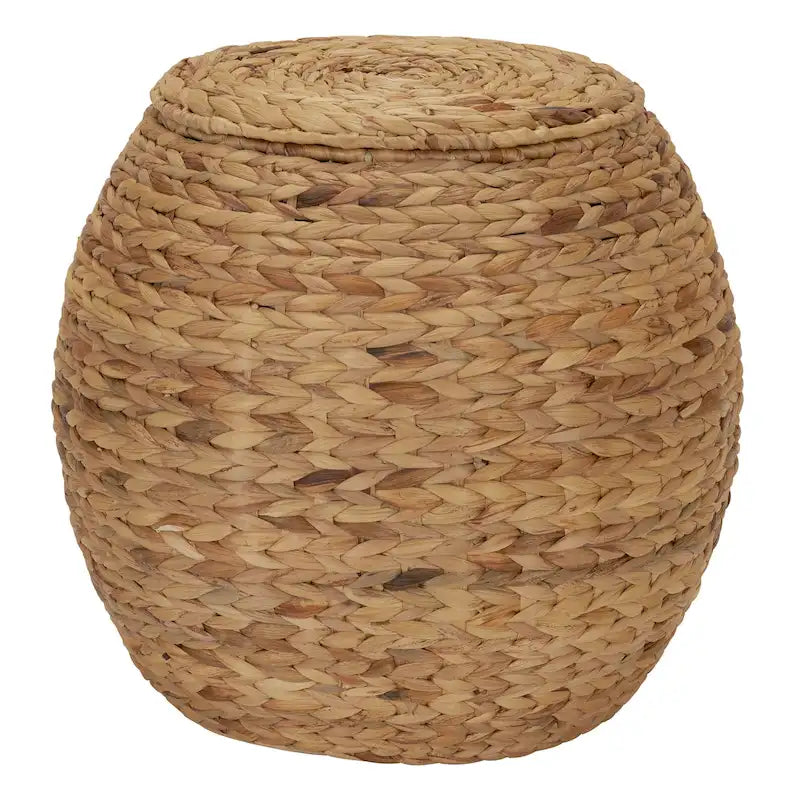 Tavolino Contenitore a Cesto in Vimini Intrecciato a Mano Household Essentials - 17.0L x 17.0W x 19.0H