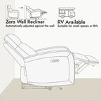 Poltrona reclinabile elettrica Lena Zero Wall Hugger