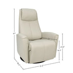Fjords Urban Leather Swing Recliner