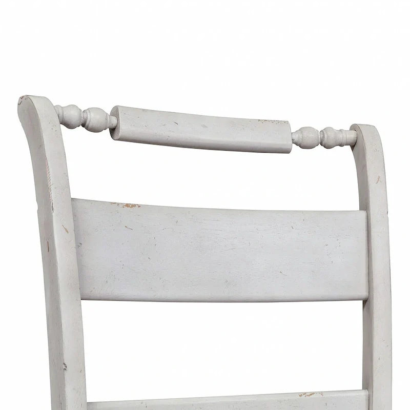 Sedia laterale Whitney Antique Linen Slat Back (Set di 2)
