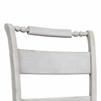 Sedia laterale Whitney Antique Linen Slat Back (Set di 2)