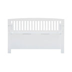 Migdalia Flip Top Slat Back Storage Entryway Bench