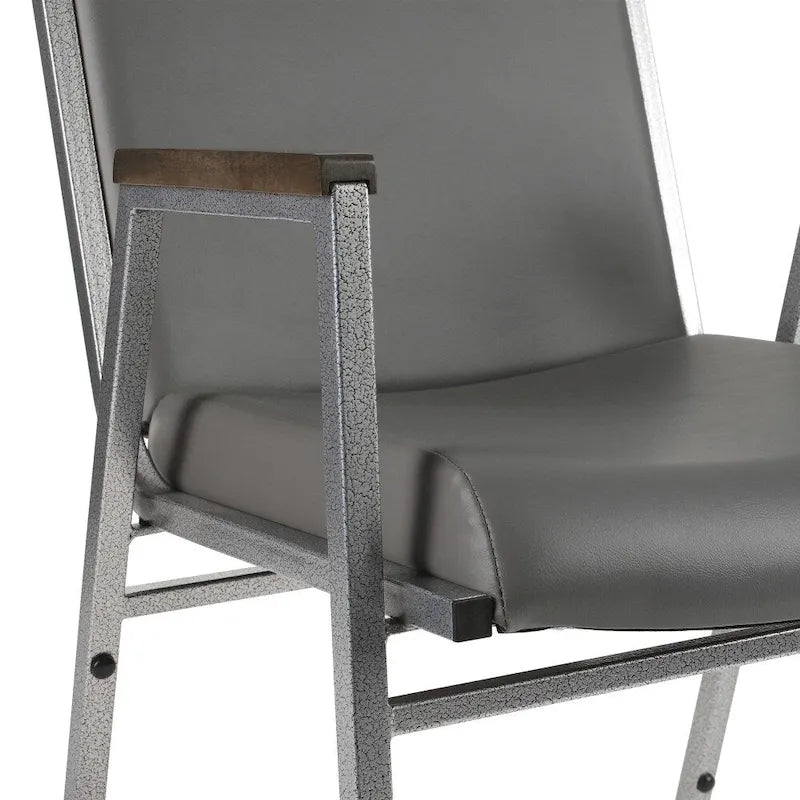 Sedia impilabile per carichi pesanti con braccioli - 21P x 21L x 31A