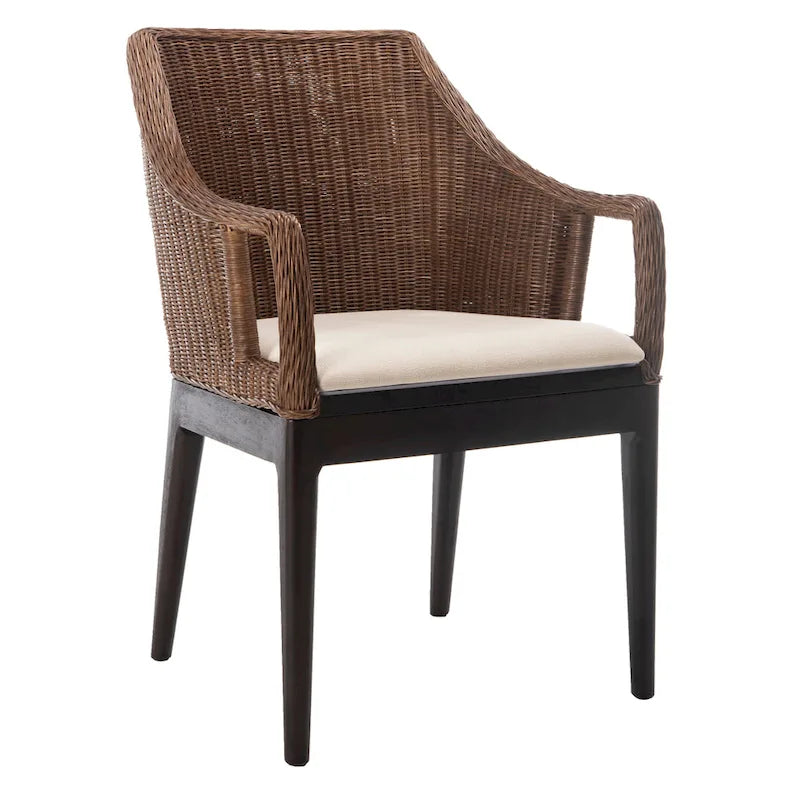 SAFAVIEH Duyen Sedia da pranzo multicolore/marrone - 23 x 23.3 x 34 - 23Lx23Px34H