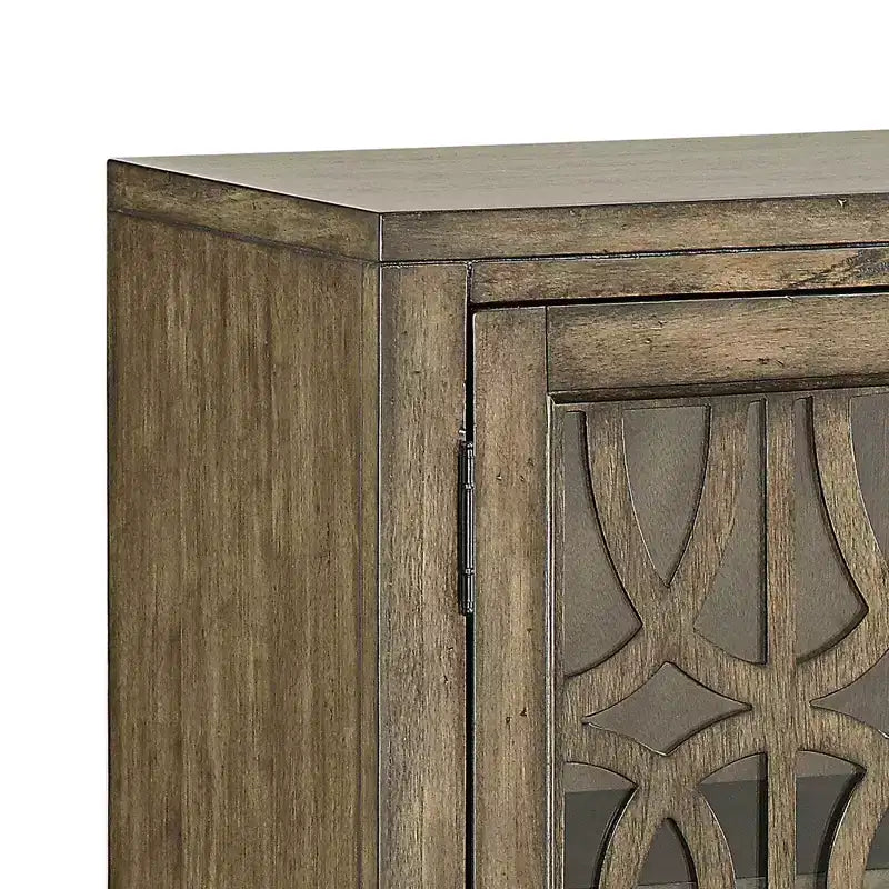 Elm Lane Pendleton Kire 40 1/2 Wide Glass Door Accent Cabinet