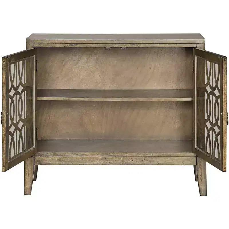Elm Lane Pendleton Kire 40 1/2 Wide Glass Door Accent Cabinet