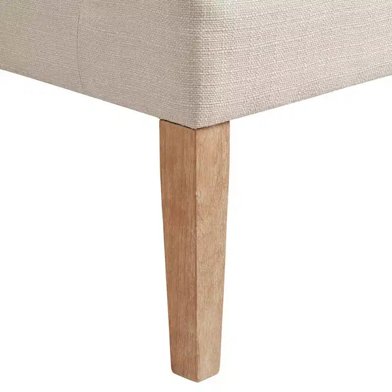 Elm Lane Dixon Ivory Fabric Swoop Arm Chair
