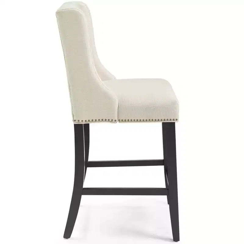 Set di 2 sgabelli da bar alti Baron in tessuto imbottito - Modway