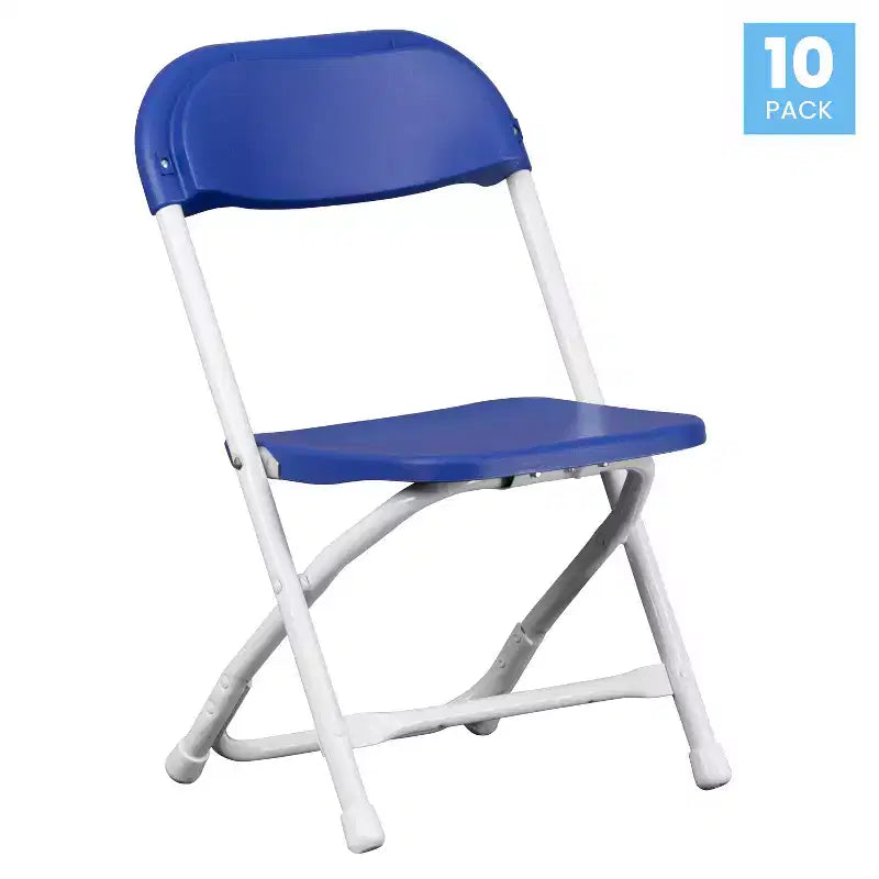 Flash Furniture 10 Pack Kids Plastic Folding Chair