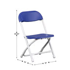 Flash Furniture 10 Pack Kids Plastic Folding Chair