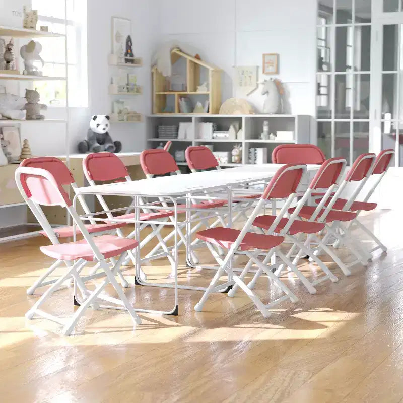 Flash Furniture 10 Pack Kids Plastic Folding Chair