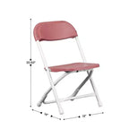 Flash Furniture 10 Pack Kids Plastic Folding Chair