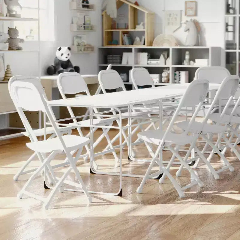 Flash Furniture 10 Pack Kids Plastic Folding Chair