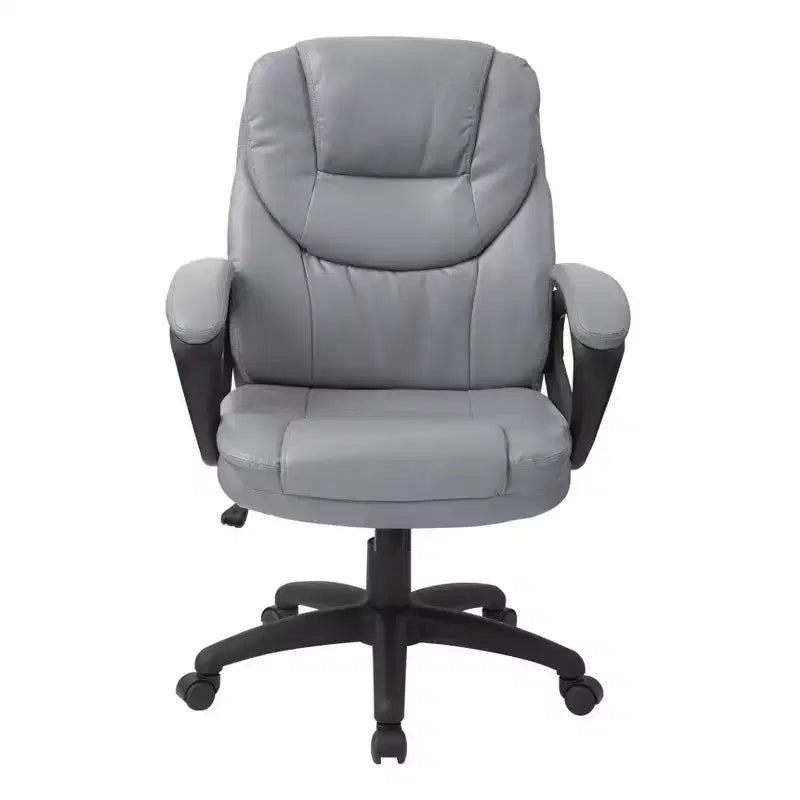 Sedia direzionale in similpelle con braccioli imbottiti - OSP Home Furnishings