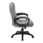 Sedia direzionale in similpelle con braccioli imbottiti - OSP Home Furnishings