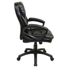 Sedia direzionale in similpelle con braccioli imbottiti - OSP Home Furnishings