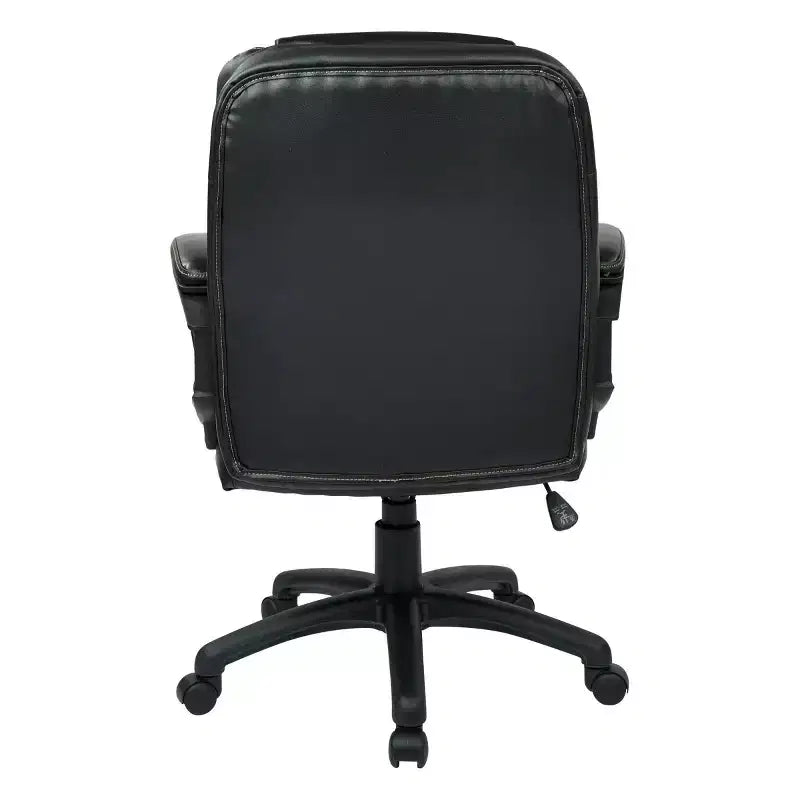 Sedia direzionale in similpelle con braccioli imbottiti - OSP Home Furnishings