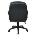 Sedia direzionale in similpelle con braccioli imbottiti - OSP Home Furnishings
