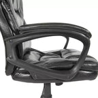 Sedia direzionale in similpelle con braccioli imbottiti - OSP Home Furnishings