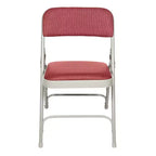 Set of 4 Deluxe Fabric Padded Triple Brace Folding Chairs - Hampden Furnishings