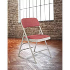 Set of 4 Deluxe Fabric Padded Triple Brace Folding Chairs - Hampden Furnishings