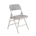 Set of 4 Deluxe Fabric Padded Triple Brace Folding Chairs - Hampden Furnishings