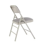 Set of 4 Deluxe Fabric Padded Triple Brace Folding Chairs - Hampden Furnishings