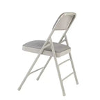Set of 4 Deluxe Fabric Padded Triple Brace Folding Chairs - Hampden Furnishings