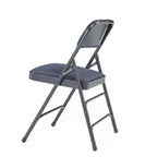 Set of 4 Deluxe Fabric Padded Triple Brace Folding Chairs - Hampden Furnishings