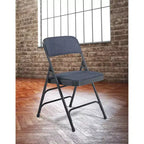 Set of 4 Deluxe Fabric Padded Triple Brace Folding Chairs - Hampden Furnishings
