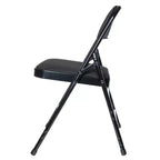Set of 4 Deluxe Fabric Padded Triple Brace Folding Chairs - Hampden Furnishings