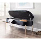 48 Chloe Contemporary Upholstered Storage Bench - LumiSource