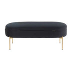 48 Chloe Contemporary Upholstered Storage Bench - LumiSource