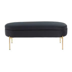 48 Chloe Contemporary Upholstered Storage Bench - LumiSource