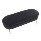 48 Chloe Contemporary Upholstered Storage Bench - LumiSource