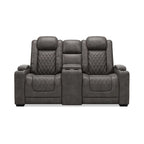 Divanetto reclinabile elettrico Signature Design by Ashley HyllMont grigio con consolle - 71.75 L x 39 P x 44 A