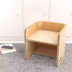 ECR4Kids Bentwood Multipurpose Toddler Cube Chair, Montessori Furniture Furniture