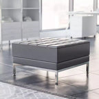 Flash Furniture HERCULES Imagination Series LeatherSoft Quilted Tufted Modular Ottoman