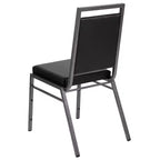 Flash Furniture HERCULES Series Square Back Stacking Banquet Chair with Silvervein Frame