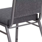 Flash Furniture HERCULES Series Square Back Stacking Banquet Chair with Silvervein Frame