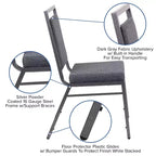 Flash Furniture HERCULES Series Square Back Stacking Banquet Chair with Silvervein Frame