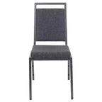 Flash Furniture HERCULES Series Square Back Stacking Banquet Chair with Silvervein Frame