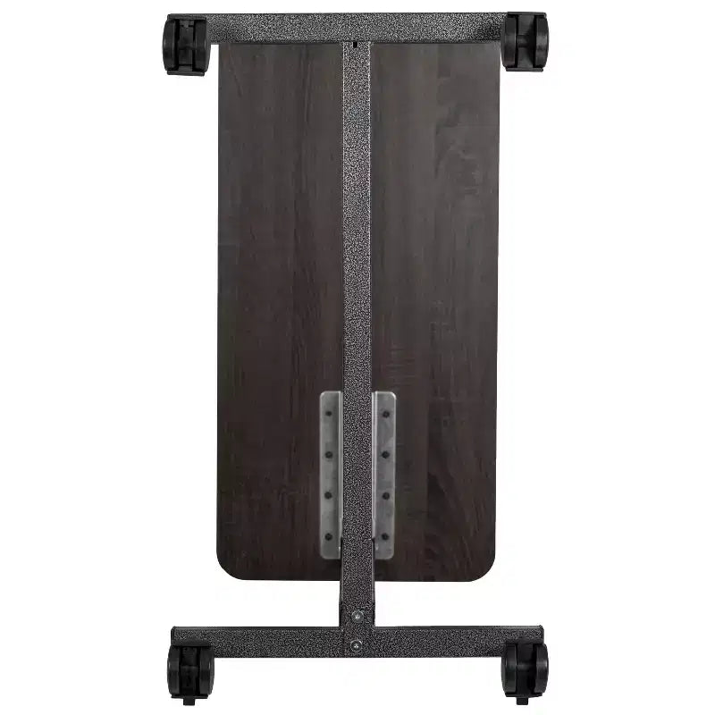 Emma and Oliver Adjustable Overbed Table with Wheels for Home and Hospital-Rolling Bedside Table